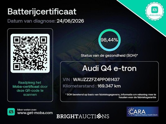 Audi Q4 40 Advanced edition 77 kWh 204pk 2023 (Origineel-NL), T-737-GR