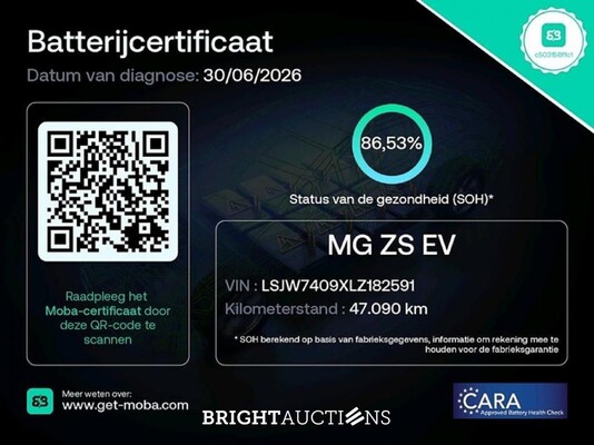MG ZS EV Luxury 45 kWh 143pk 2021, X-842-GZ