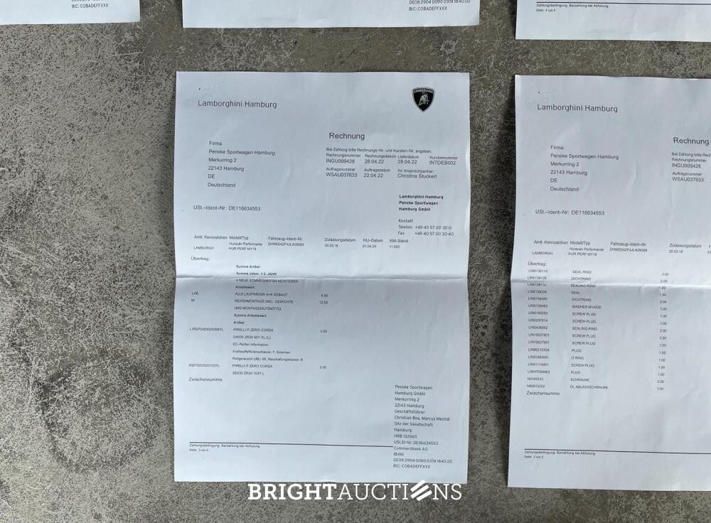 Lamborghini Huracán Performante LP640-4 5.2 V10 639pk 2018, HFP-45-B