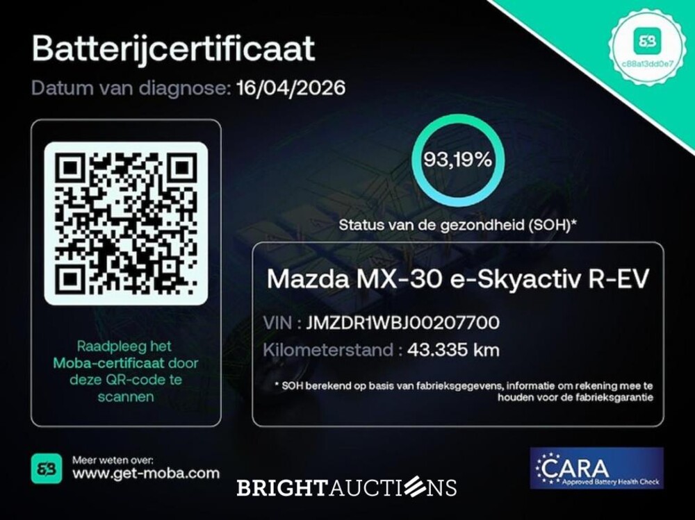 Mazda MX-30 e-SkyActiv EV Advantage SkyActiv 36 kWh 145pk 2023 (Origineel-NL), S-590-TZ