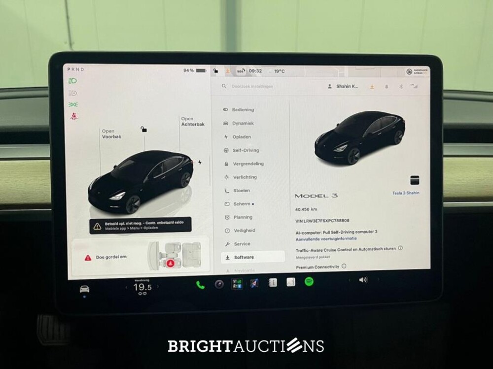 Tesla Model 3 Standard RWD Plus AMD Ryzen 60 kWh 238pk 2023 (Origineel-NL), S-631-SL