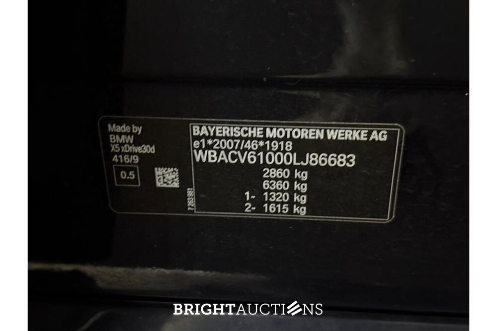 BMW X5 xDrive30d High Executive 265pk 2019 (Origineel-NL), XX-170-D