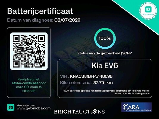 Kia EV6 Air 58 kWh 170pk 2023 (Origineel-NL), X-521-LP
