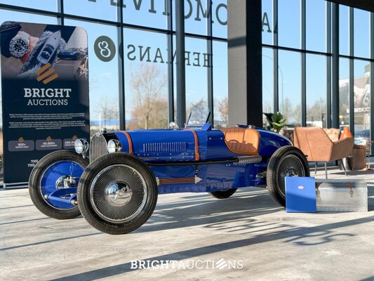 BRIGHT AUCTIONS: Bugatti Type 59 Junior Car Baby 3 – 75% schaal, 110cc, 7pk – 2018/2019