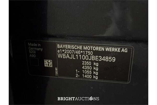 BMW 520 I High Executive 183pk 2018 5-Serie, G-523-VL
