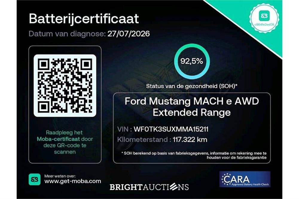Ford Mustang Extended AWD 98 kWh 2021 (Origineel-NL), L-825-PD