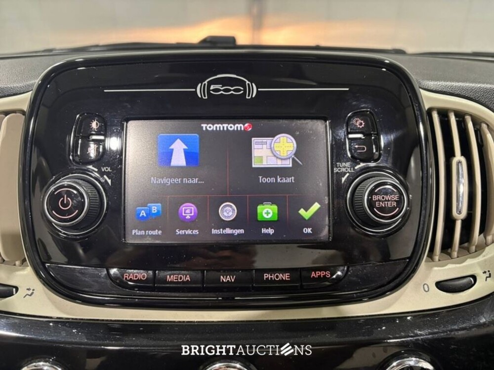 Fiat 500C TwinAir Turbo Lounge 0.9 80pk 2018 (Origineel-NL), TK-555-J