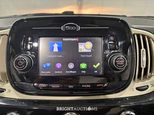 Fiat 500C TwinAir Turbo Lounge 0.9 80pk 2018 (Origineel-NL), TK-555-J