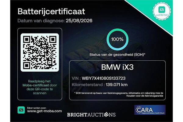 BMW iX3 High Executive 80 kWh 2021 (Origineel-NL), N-898-PT