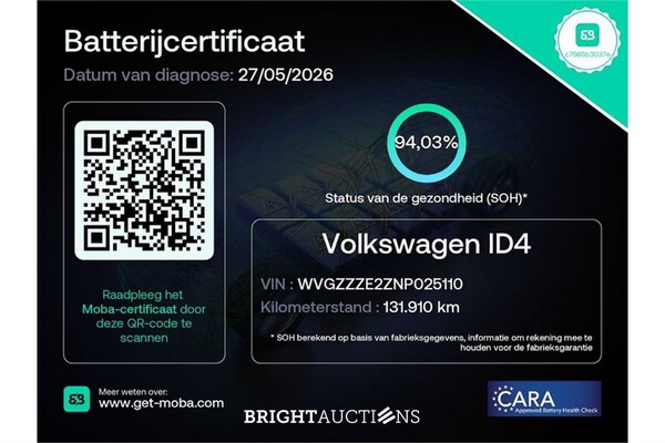 Volkswagen ID.4 Pro 77 kWh 2022 (Origineel-NL), P-626-BP