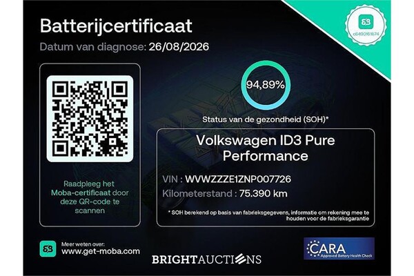 Volkswagen ID.3 Pure 45 kWh 2021 (Origineel-NL), N-107-TD