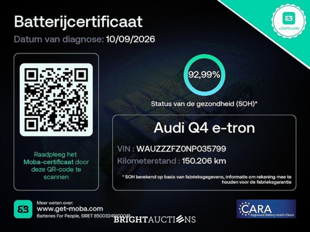 Audi Q4 40 Launch edition 77 kWh 204pk 2022 (Origineel-NL), P-005-KH