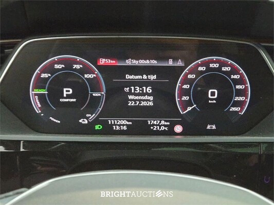 Audi e-tron Sportback 50 S edition Quattro 71 kWh 313pk 2021, T-261-RR