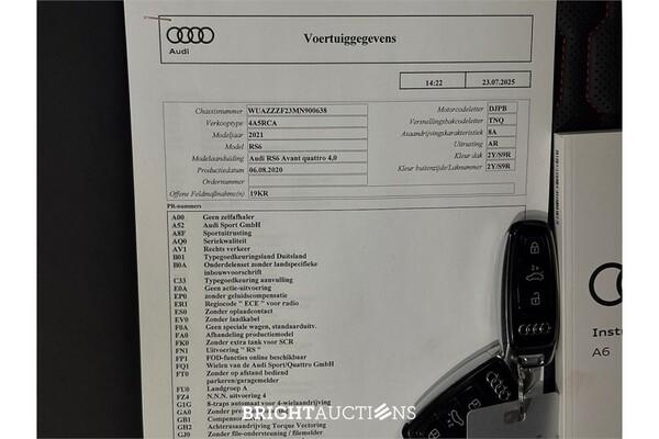 Audi A6 RS6 Avant RS 6 TFSI Quattro 599pk 2020, K-492-JD