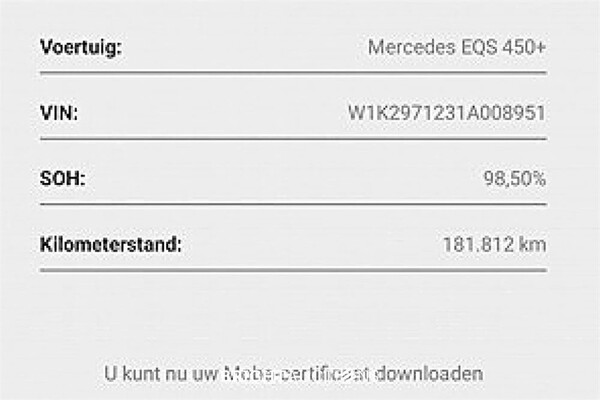 Mercedes-Benz EQS 450+108 AMG Line 108 kWh 2022 (Origineel-NL) EQS-Klasse, P-988-FK