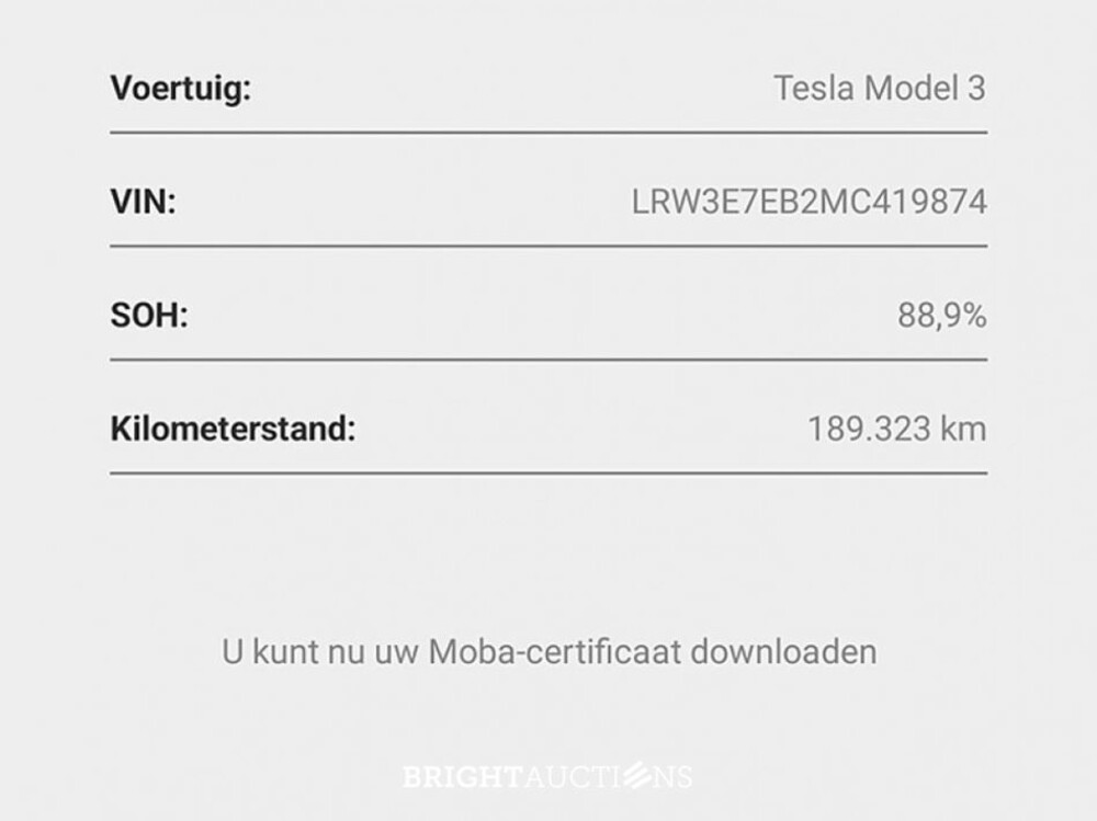 Tesla Model 3 Long Range Dual Motor AWD 75 kWh 351pk 2021 (Origineel-NL), N-541-RR
