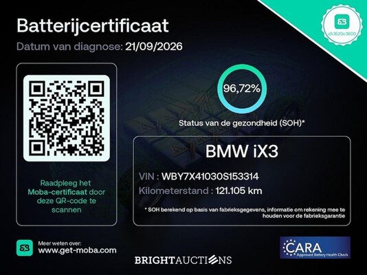 BMW iX3 High Executive 80 kWh 286pk 2021 (Origineel-NL), N-213-VS