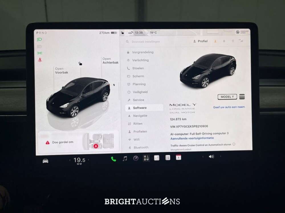 Tesla Model Y Long Range AWD 75 kWh 351pk 2023 (Origineel-NL), T-908-VN