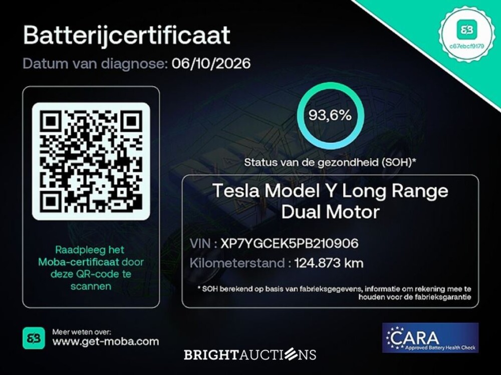 Tesla Model Y Long Range AWD 75 kWh 351pk 2023 (Origineel-NL), T-908-VN