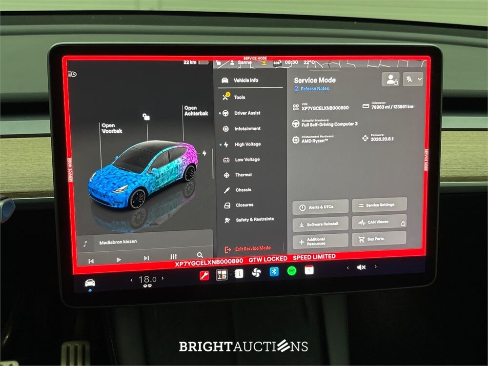 Tesla Model Y Performance AWD 75 kWh 463pk 2022 (Origineel-NL), P-386-XT