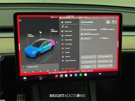 Tesla Model Y Performance AWD 75 kWh 463pk 2022 (Origineel-NL), P-386-XT