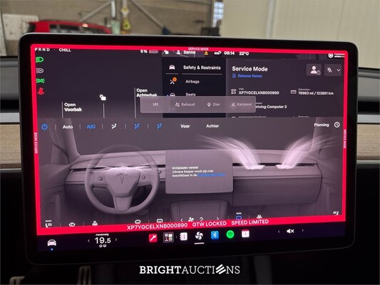 Tesla Model Y Performance AWD 75 kWh 463pk 2022 (Origineel-NL), P-386-XT