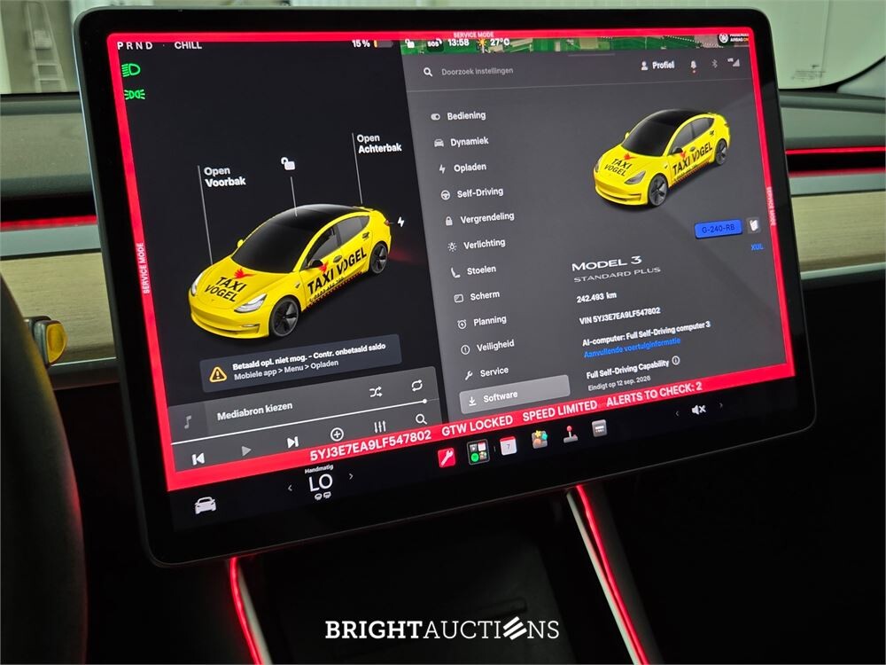 Tesla Model 3 Standard RWD Plus 60 kWh 238pk 2019 (Origineel-NL), G-240-RB