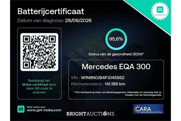 Mercedes-Benz EQA 300 4MATIC67 Business Solution AMG 67 kWh 2022 (Origineel-NL) EQA-Klasse, R-368-GH