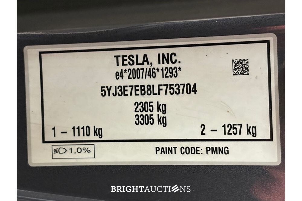 Tesla Model 3 Long Range AWD 75 kWh 2020 (Origineel-NL), J-946-HN