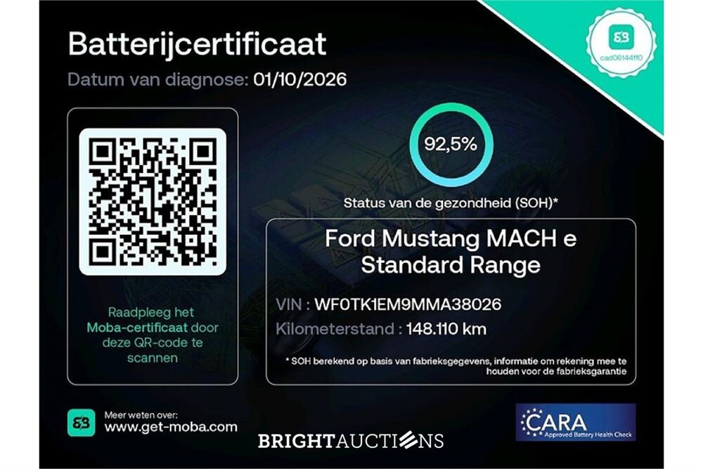 Ford Mustang RWD 75 kWh 2021 (Origineel-NL), N-768-RD