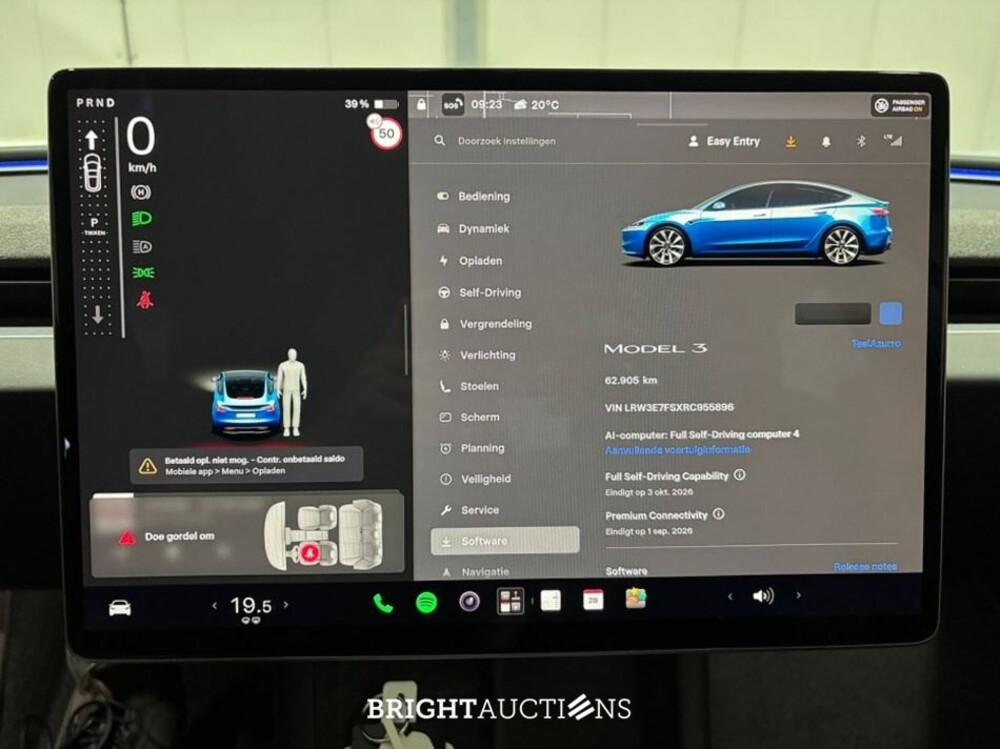 Tesla Model 3 RWD Highland 19 inch 60 kWh 283pk 2023 (Origineel-NL), X-156-DB