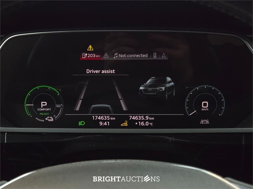 Audi e-tron 50 e-tron Launch edition Black Quattro 71 kWh 313pk 2019 (Origineel-NL), G-918-VX