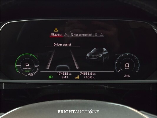 Audi e-tron 50 e-tron Launch edition Black Quattro 71 kWh 313pk 2019 (Origineel-NL), G-918-VX