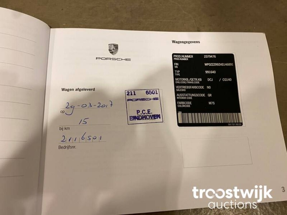 Porsche 911.2 Carrera 4 GTS 3.0 FACELIFT SportChrono Cabriolet -Orig. NL- 450pk 2017, NP-257-Z