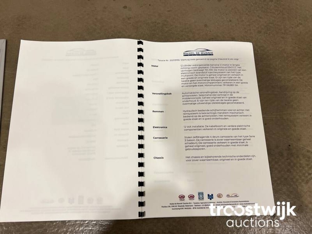 Daimler Double Six 6.0 V12 Serie 3 Car