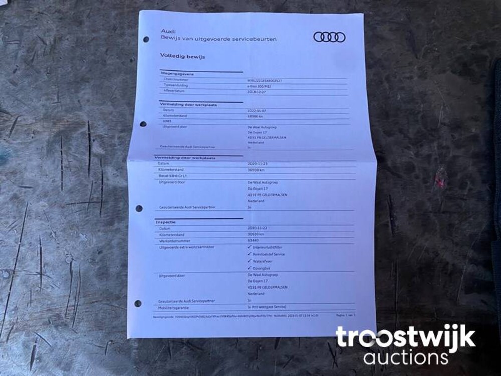 Audi e-tron EDITION ONE 55 Quattro Advanced 95 kWh 215pk 2018 -Orig NL-, XH-842-D