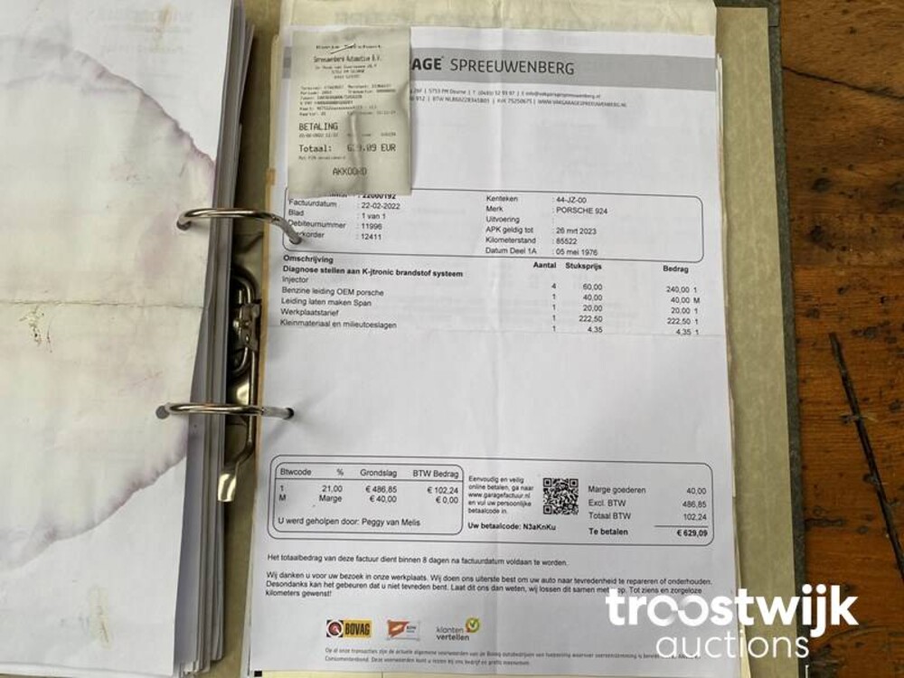 Porsche 924 Bieber Cabriolet 2.0  125pk 1976, 44-JZ-00