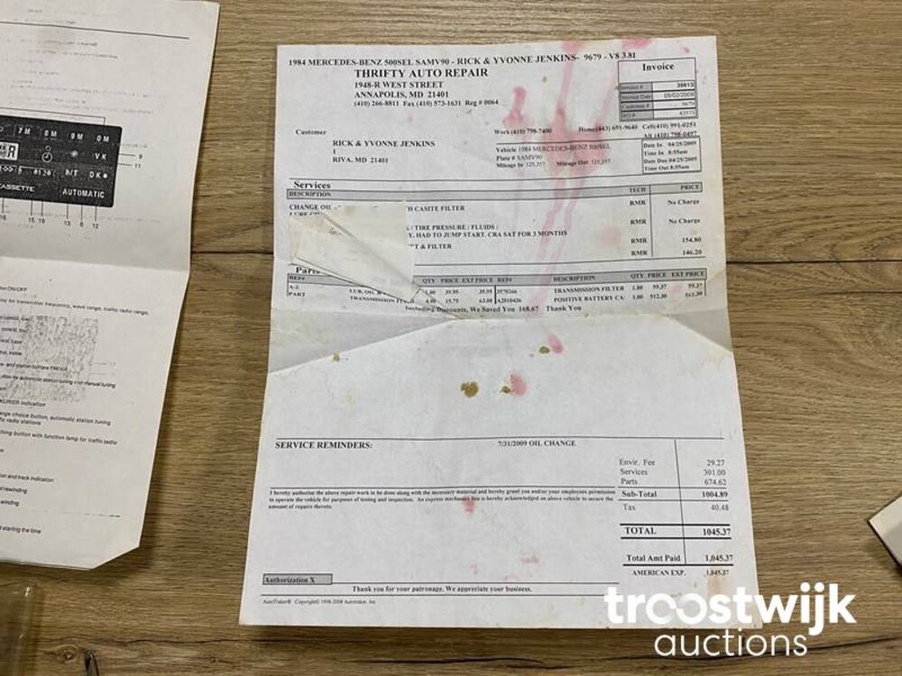 Mercedes-Benz 500SL W107-046 Auto