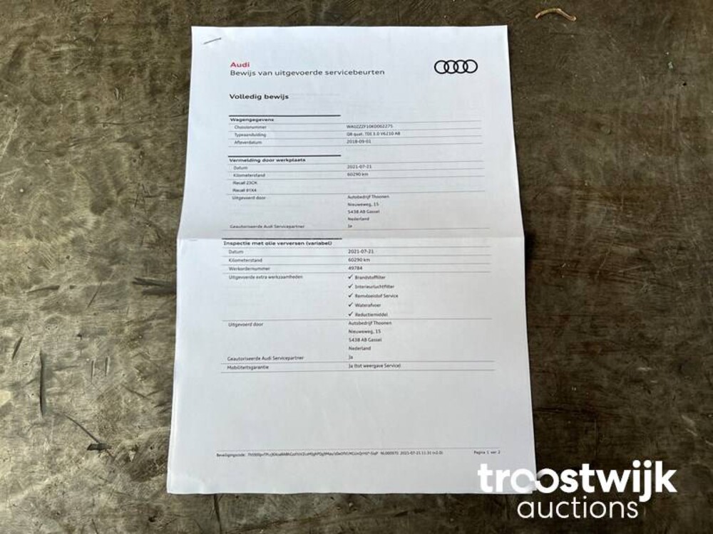 Audi Q8 S-Line 50 TDI  Quattro 286pk 2018, ZF-099-K