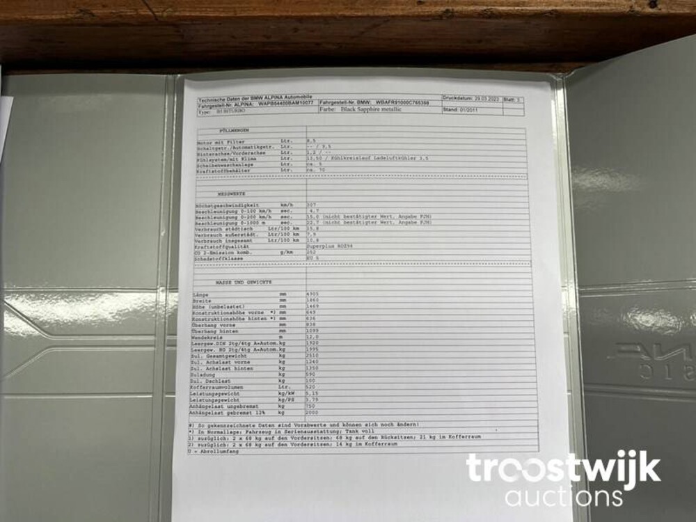 Alpina B5 V8 Bi-turbo Sedan Auto