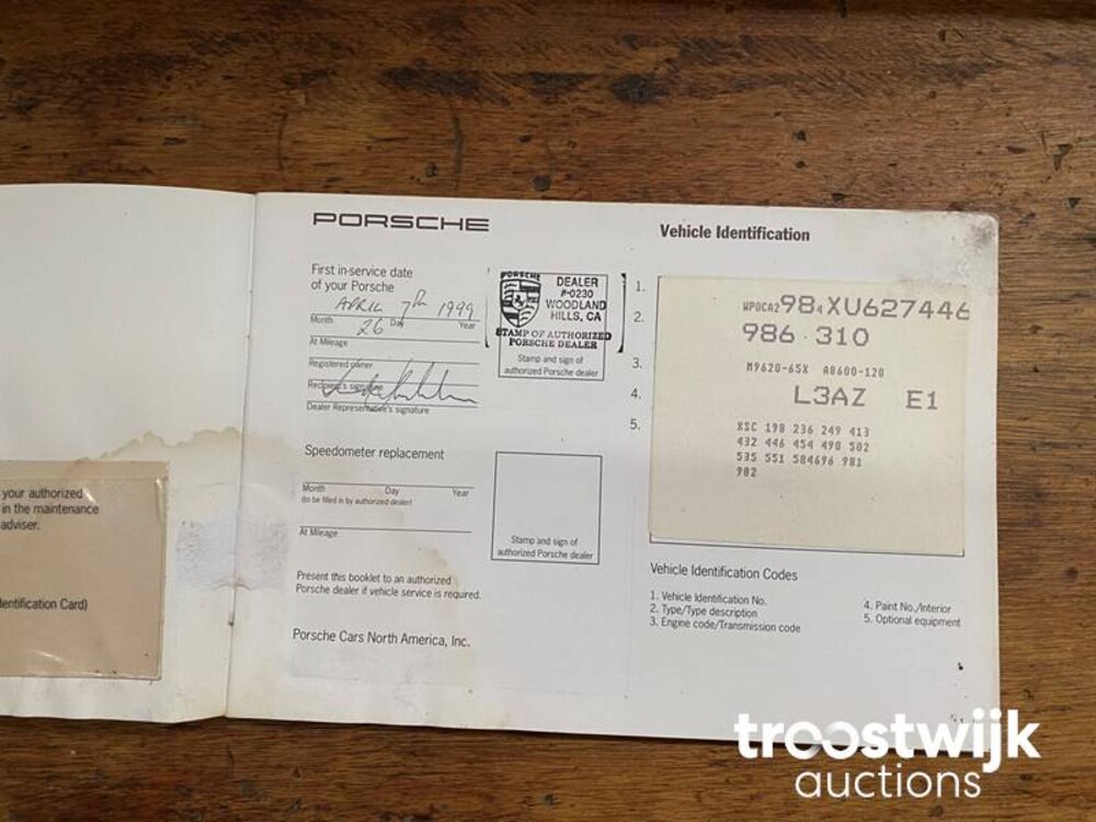 Porsche Boxster 986  Car