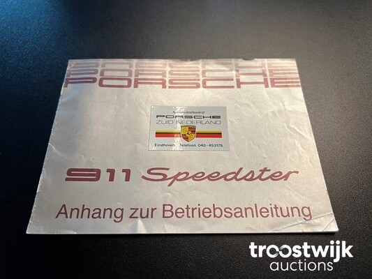 Porsche 911 930 Speedster 3.2 Matching Numbers 218PS 1989, HF-ZN-95