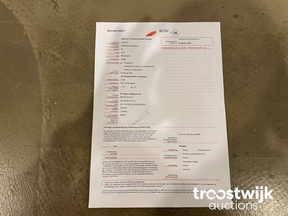 Audi RS6 Avant 4.0 V8 TFSI Quattro 560hp 2014, H-867-DV