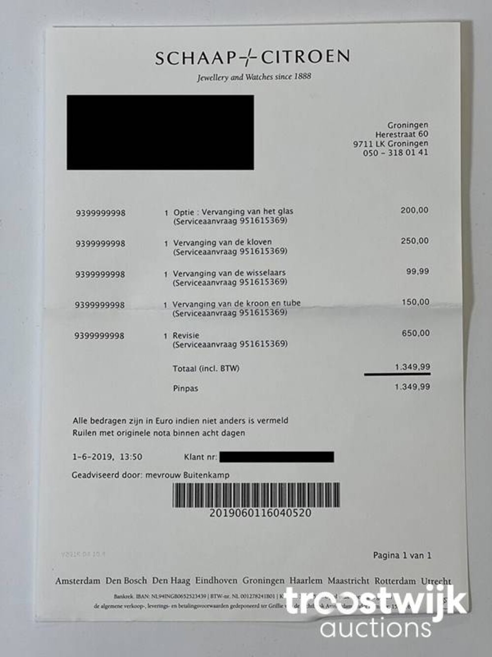 Rolex Rolex Datejust 36 16233 Pyramid Roman Dial