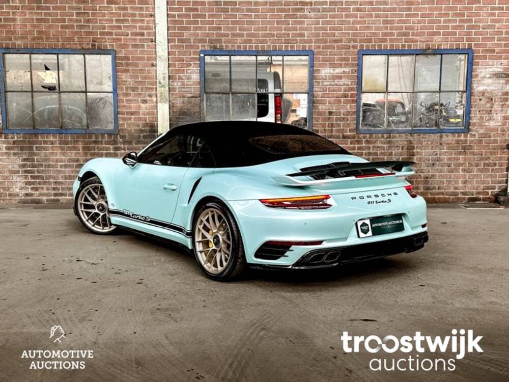 Porsche 911 Turbo S 3.8 TECHART 991.2 Facelift Carbon 581PS 2018 -Orig. EN- Cabriolet, RL-080-H