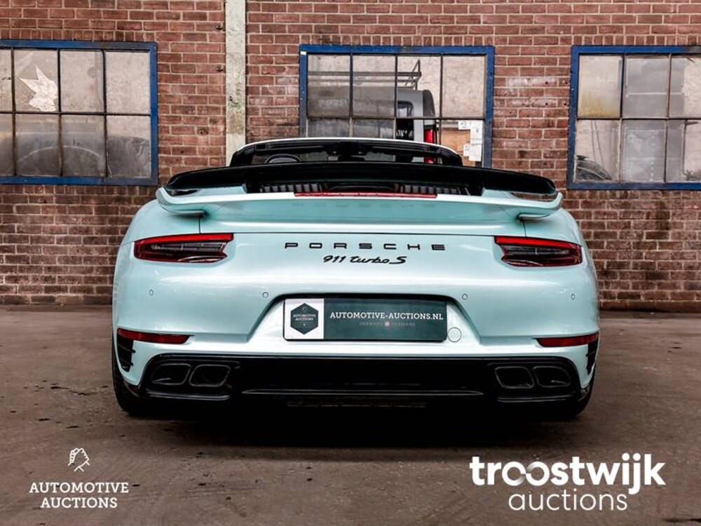 Porsche 911 Turbo S 3.8 TECHART 991.2 Facelift Carbon 581PS 2018 -Orig. EN- Cabriolet, RL-080-H