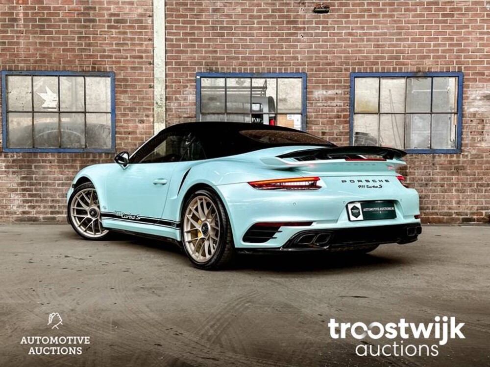 Porsche 911 Turbo S 3.8 TECHART 991.2 Facelift Carbon 581PS 2018 -Orig. EN- Cabriolet, RL-080-H