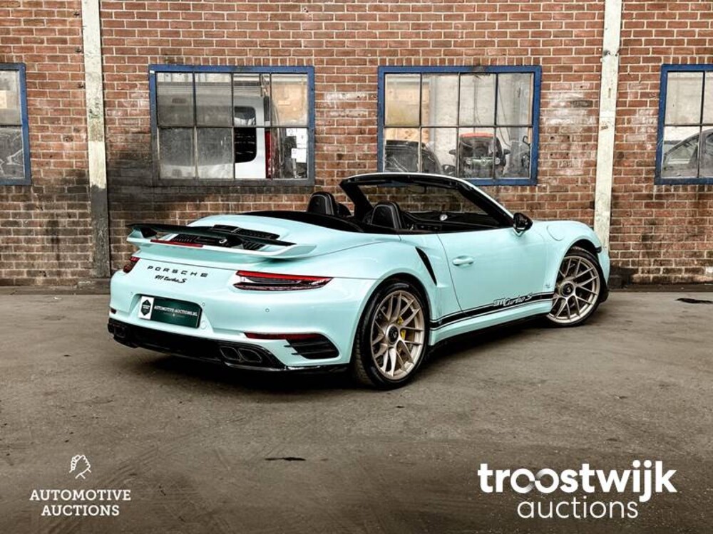 Porsche 911 Turbo S 3.8 TECHART 991.2 Facelift Carbon 581PS 2018 -Orig. EN- Cabriolet, RL-080-H