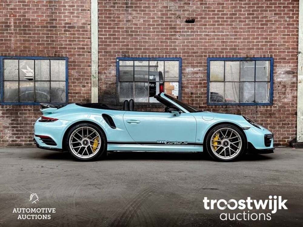 Porsche 911 Turbo S 3.8 TECHART 991.2 Facelift Carbon 581PS 2018 -Orig. EN- Cabriolet, RL-080-H