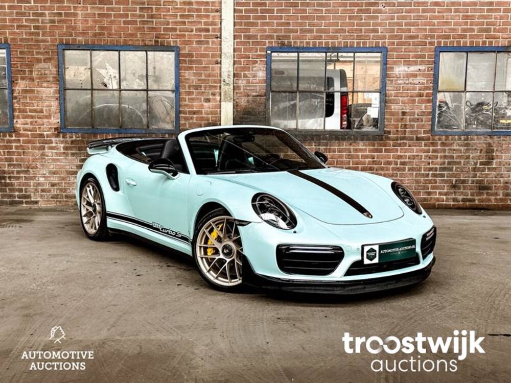 Porsche 911 Turbo S 3.8 TECHART 991.2 Facelift Carbon 581PS 2018 -Orig. EN- Cabriolet, RL-080-H